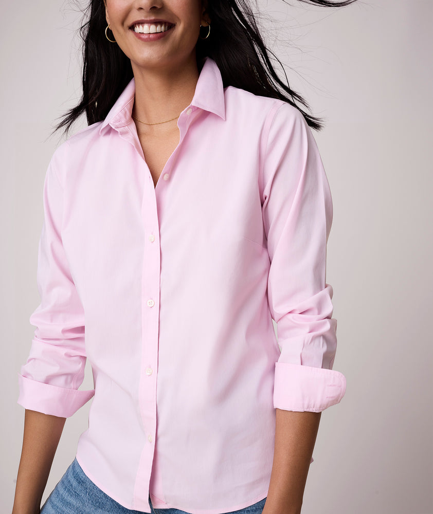 Wrinkle-Free Stretch Cotton Bella Shirt