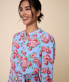 Band Collar Floral April Dress - FINAL SALE