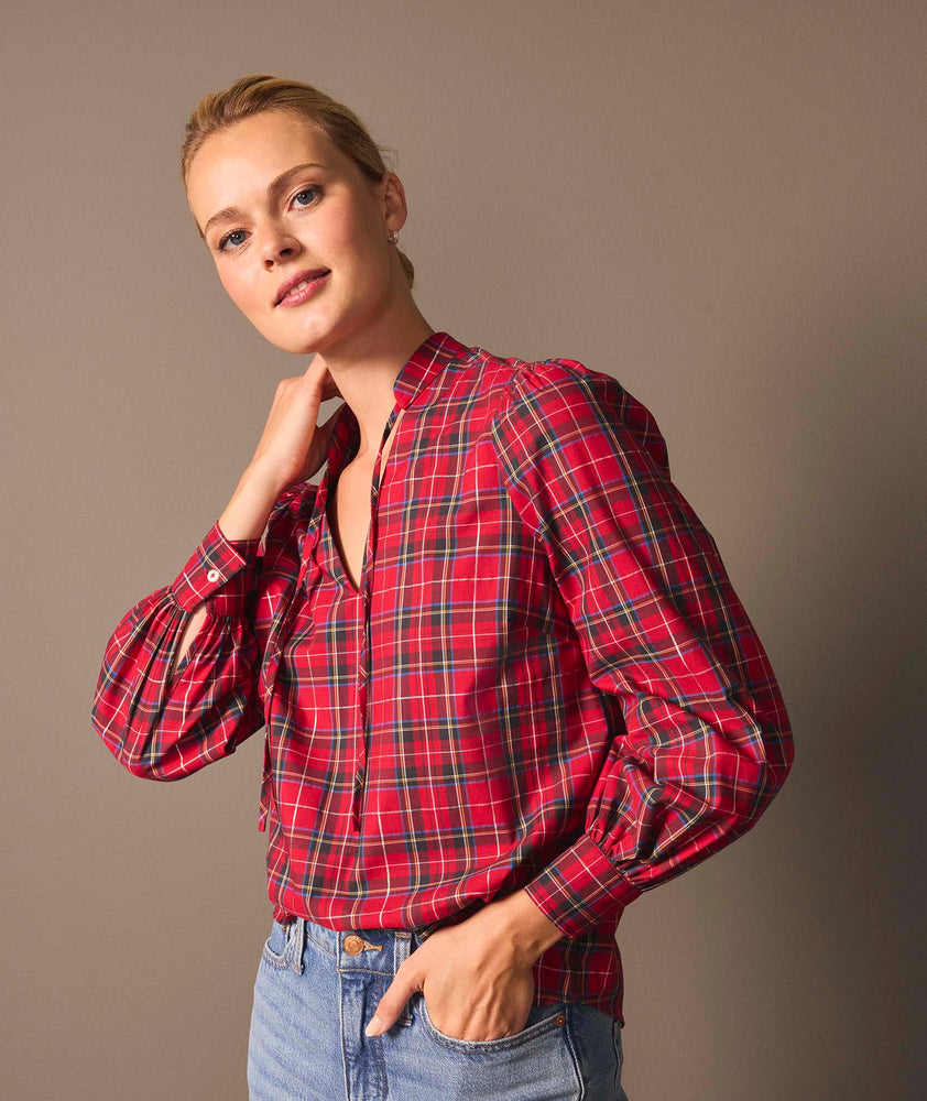 Stewart Plaid Popover Joy Shirt