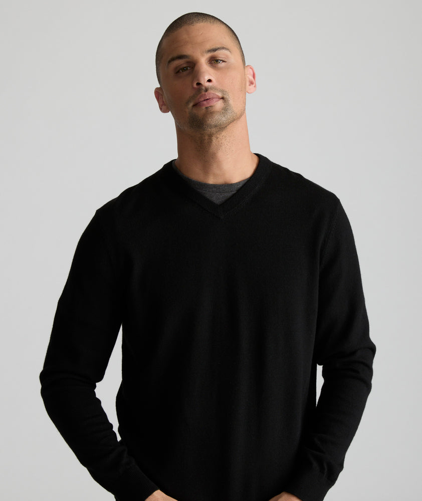 Merino Wool V-Neck Sweater